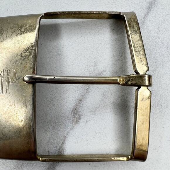 Vintage RMP Initials Letters Silver Tone Simple Basic Belt Buckle - Picture 5 of 7